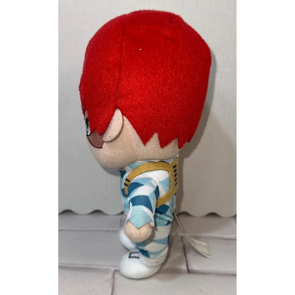 Great Eastern My Hero Academia Shoto Todoroki Plush Anime Figure Red White 6 in.